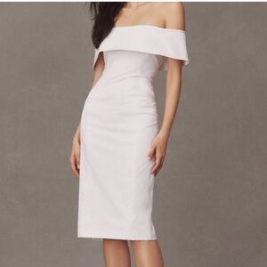 BHLDN Ingrid off the shoulder midi dress NEW Bride Bridal Anthropologie